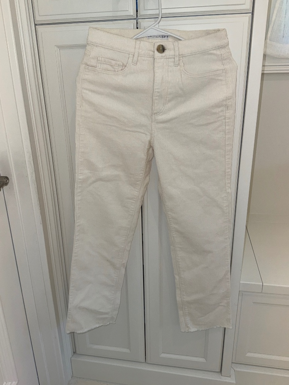 Cream Color Corduroy Pants